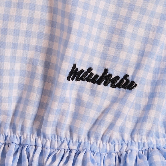 ✨️HOST PICK ✨️Miu Miu by Prada Gingham size 44 (aus 16)Cotton dress. - Picture 4 of 8